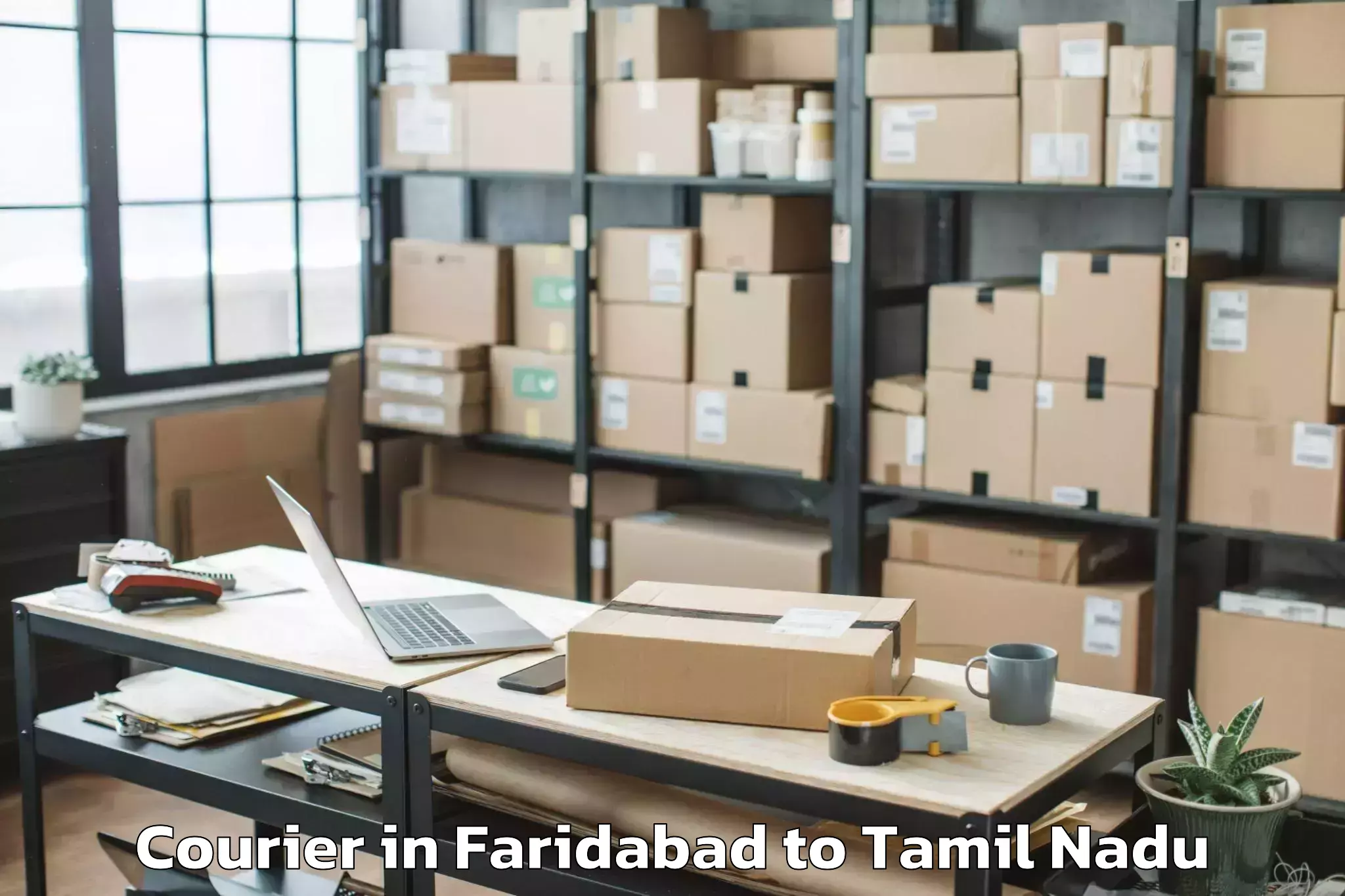 Book Faridabad to Manachanallur Courier Online